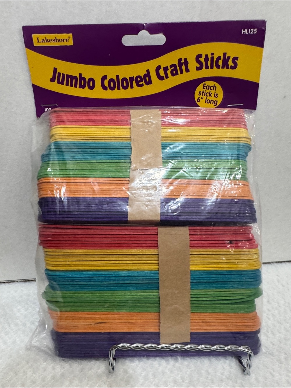 Jumbo Colored Craft Sticks – Multicolor Pack
